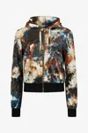 Roberto Cavalli Rusty Stain Print Sweatshirt Hoodie In Multi
