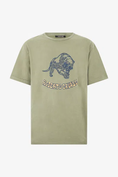 Roberto Cavalli Sage T-shirt In Green