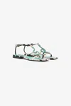 Roberto Cavalli Sandale Mit Ray Of Sea Print