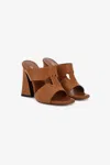 ROBERTO CAVALLI SANDALS WITH MONOGRAM MIRROR SNAKE
