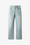 Roberto Cavalli Sandblasted-effect Jeans In Medium Blue