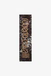 Roberto Cavalli Scarf With Appaloosa Print And Logo In Brown Tf435