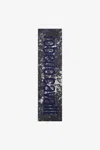 Roberto Cavalli Scarf With Appaloosa Print And Logo In Denim Tf375