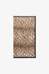 Roberto Cavalli Scarf With Jaguar Skin Print And Rhinestones In Multicolor
