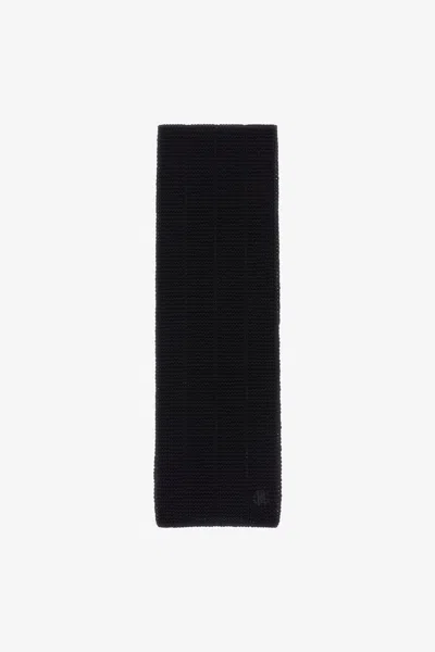 Roberto Cavalli Scarf With Monogram Rc In Black