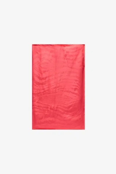 Roberto Cavalli Scarf With Tiger Skin Pattern In Multicolor