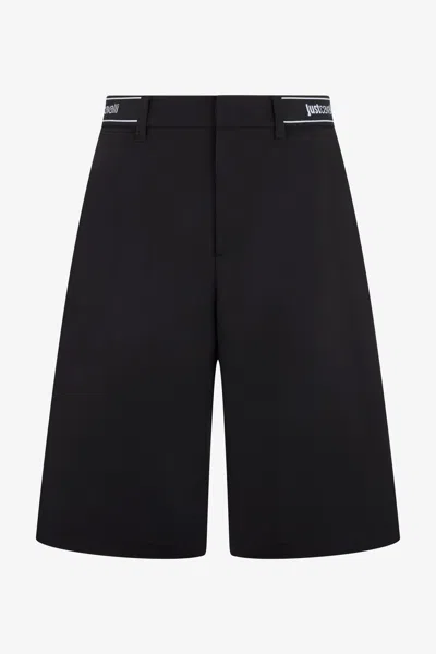 Roberto Cavalli Black Bermuda Shorts