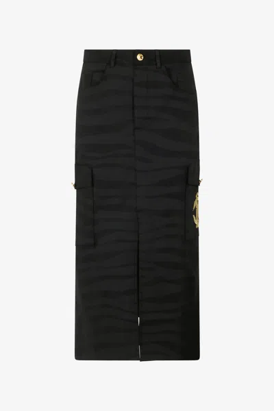 Roberto Cavalli Schwarzer Rock In Black