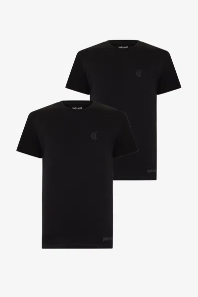 Roberto Cavalli Black Underwear T-shirt Two-pack