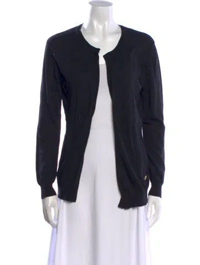 Pre-owned Roberto Cavalli Scoop Neck Sweater In Black