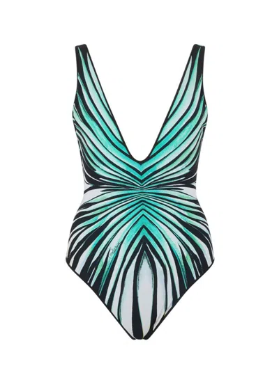 Roberto Cavalli Ray Of Sea Print One-piece Swimsuit