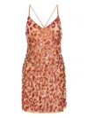 Roberto Cavalli Sequin-embellished Mini Dress In Neutral