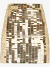 Roberto Cavalli Sequin-embellished Mini Skirt In Gold