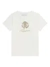 Roberto Cavalli Sequin-embellished Monogram T-shirt In White
