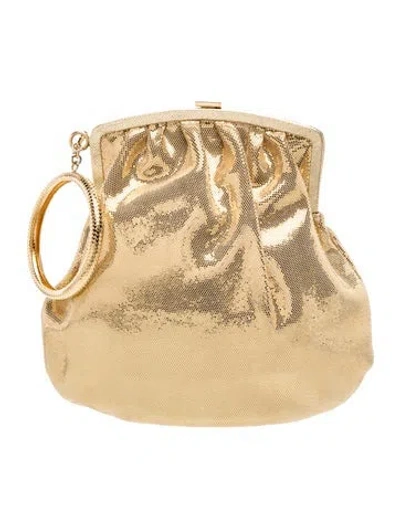 Pre-owned Roberto Cavalli Sequins Clutch In Neutrals