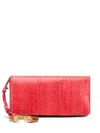 Roberto Cavalli Serpentine Bangle-handle Clutch Bag In Pattern