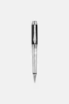 Roberto Cavalli Serpentine Ballpoint Pen In Silver