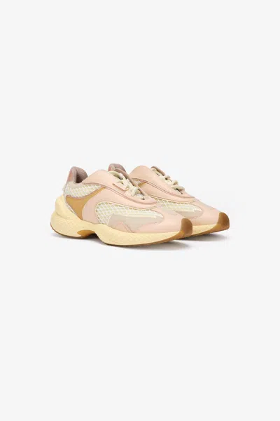 Roberto Cavalli Serpentine Sneaker Rosa In Pink