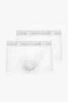 Shop Roberto Cavalli Set Aus Zwei Boxershorts Mit Logoband In White