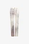 Roberto Cavalli Shark Print Jeans In White