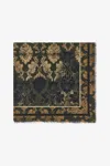 Roberto Cavalli Shawl With Brocade Print In Military Green