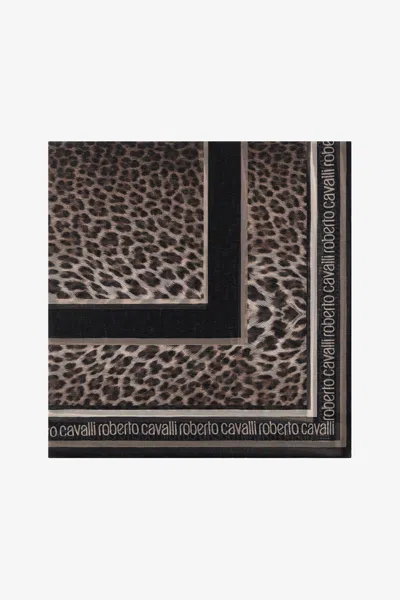 Roberto Cavalli Shawl With Giaguaro Heritage Print