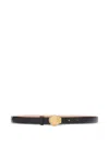 Roberto Cavalli Shell-buckle Belt In Black