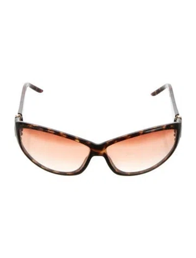 Pre-owned Roberto Cavalli Shield Gradient Sunglasses In Brown
