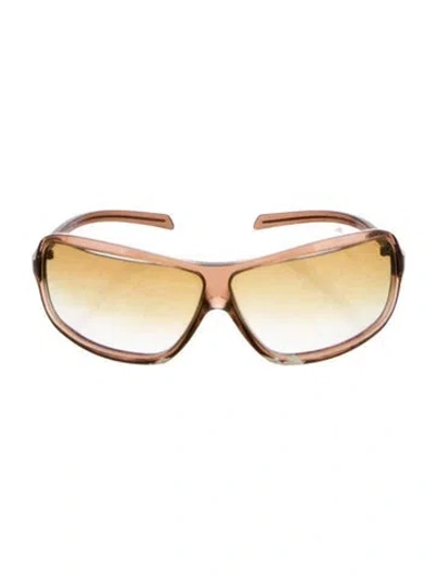 Pre-owned Roberto Cavalli Shield Gradient Sunglasses In Brown