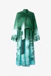 Roberto Cavalli Silk Button-up Dress