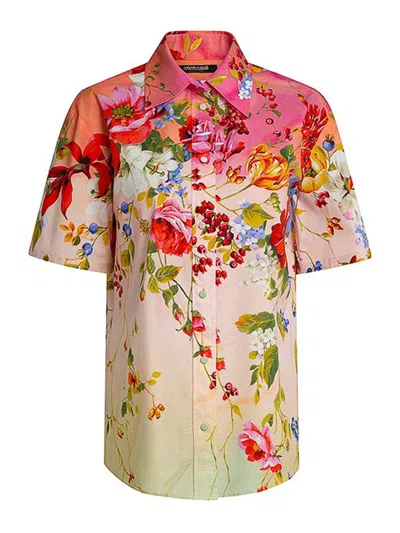 Roberto Cavalli Shirt In Multi