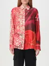Roberto Cavalli Long-sleeved Shirt In Red