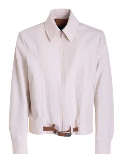 Roberto Cavalli Shirt-style Jacket In White