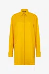 Roberto Cavalli Shirt With Mirror Snake Monogram In Yellow