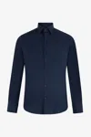 Roberto Cavalli Shirt With Monogram Rc In Dark Blue
