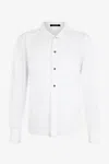 Roberto Cavalli Shirt With Plastron In White