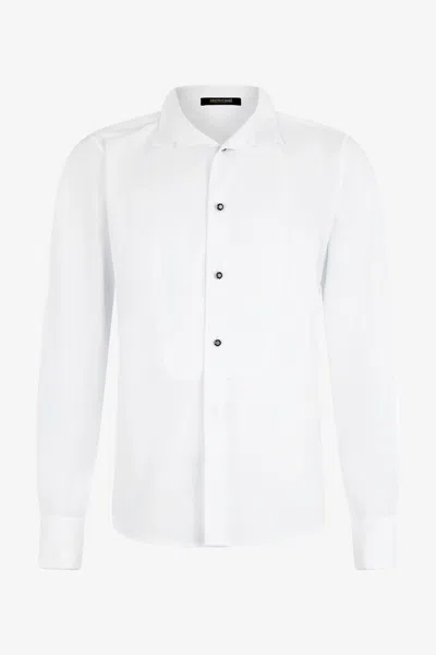 Roberto Cavalli Shirt With Plastron In White