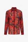 Roberto Cavalli Shirt With Print In Red
