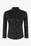 Roberto Cavalli Shirt With Python Print In Black