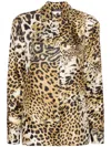 Roberto Cavalli Shirts Natural In Beige