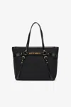 Roberto Cavalli Shopper Bag With Straps In Black