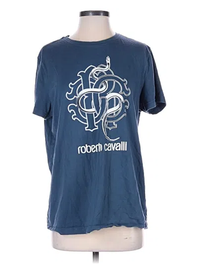 Pre-owned Roberto Cavalli Short Sleeve T-shirt In Blue