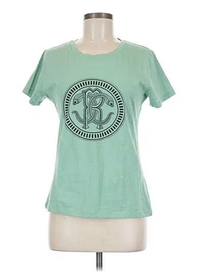 Roberto Cavalli Short Sleeve T-shirt In Green