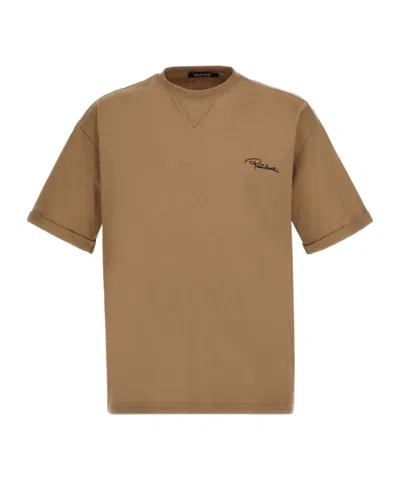 Roberto Cavalli Short-sleeved T-shirt In Brown