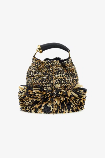 Roberto Cavalli Shoulder Bag In Multi Black