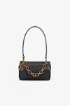 Roberto Cavalli Shoulder Bag With Chain In Black In Black