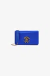 Roberto Cavalli Shoulder Bag With Monogram In Blue