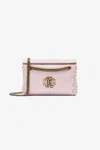 Roberto Cavalli Shoulder Bag With Monogram Rc In Pink