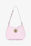 Roberto Cavalli Shoulder Bag With Monogram Rc In Pink