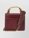 Roberto Cavalli Shoulder Bag With Snake Handle And Chain